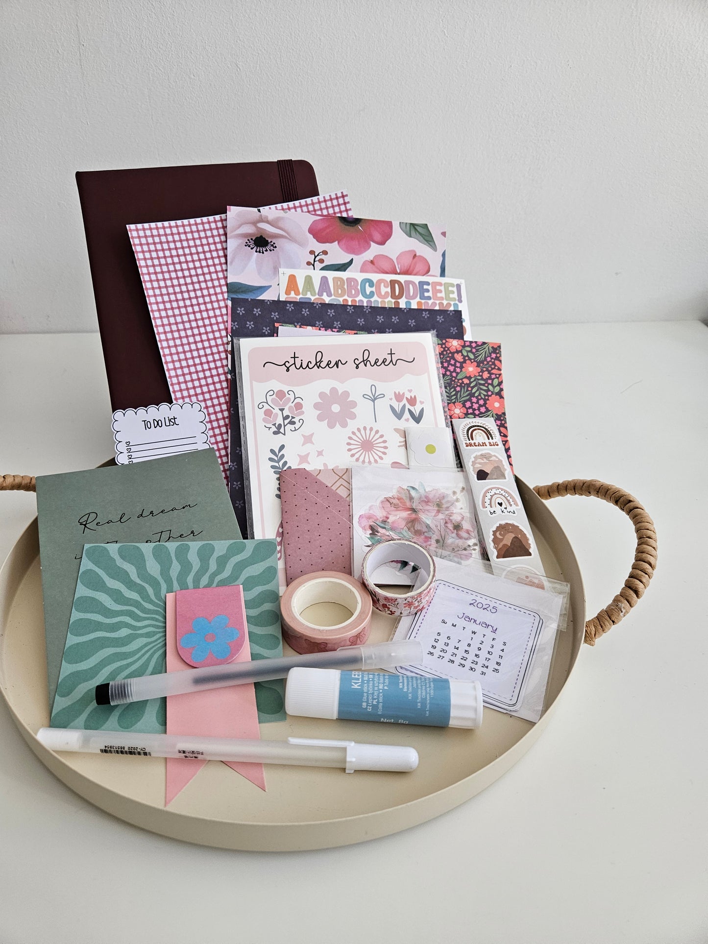 Journal (starters) kit met hoofdkleur PAARS