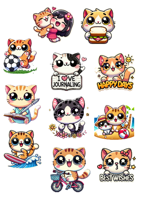 Stickers ZZZuper Kitties