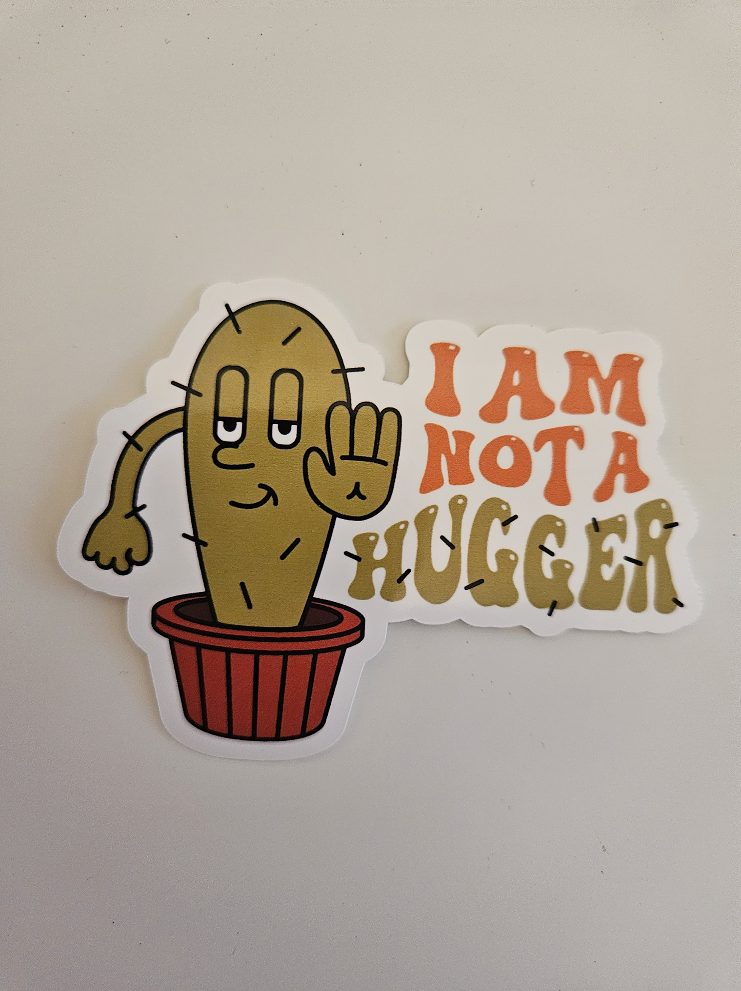 Sticket I am not a hugger (groot)