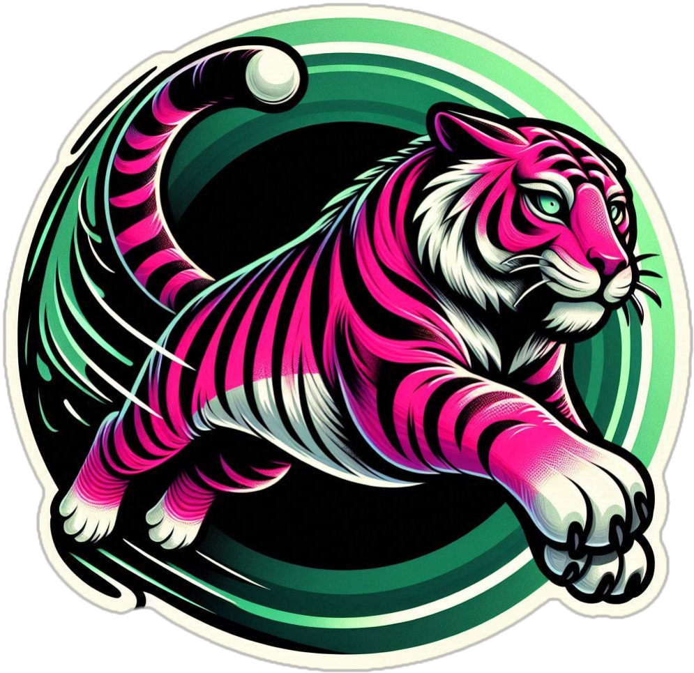Sticker met tijger (groot)