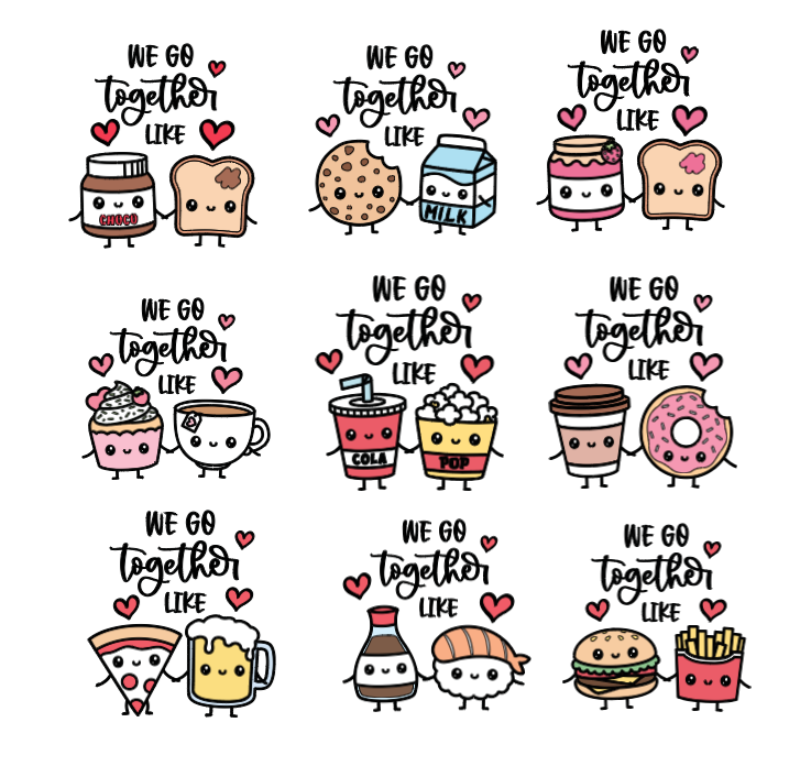 Stickers "We Go Together" super funny!