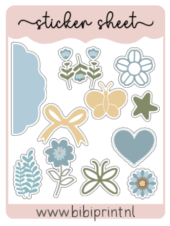 Stickersheet lichtblauw 2 (formaat A5-A6)