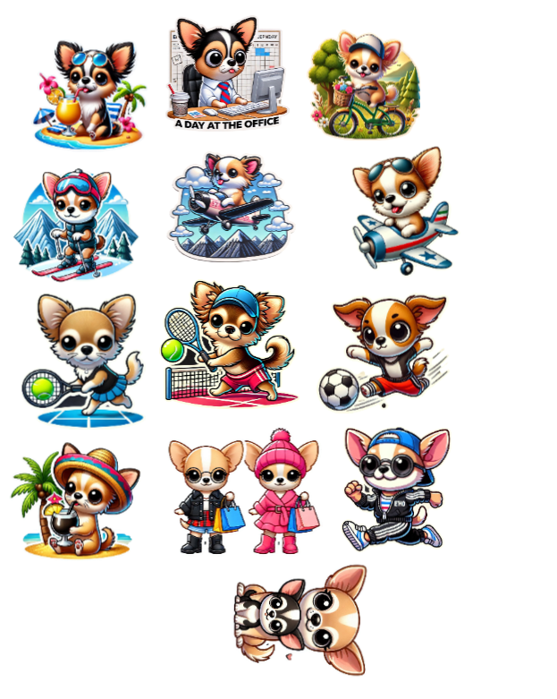Stickers Chichi de chiuahaha 2