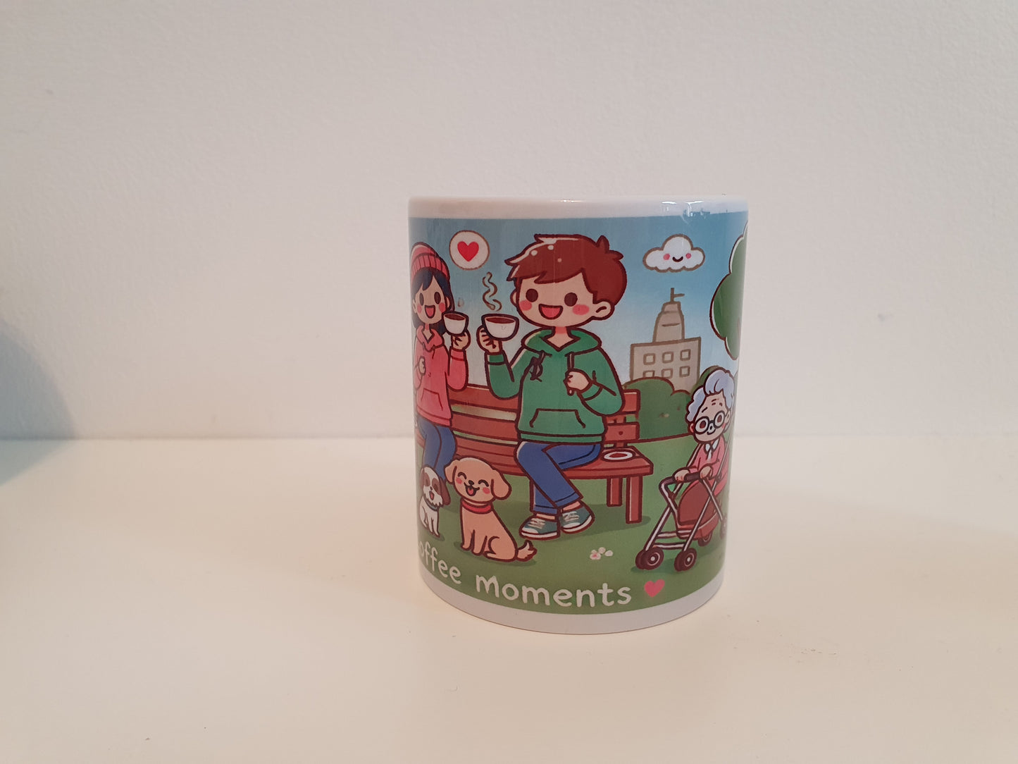 Mok coffee moments in het park