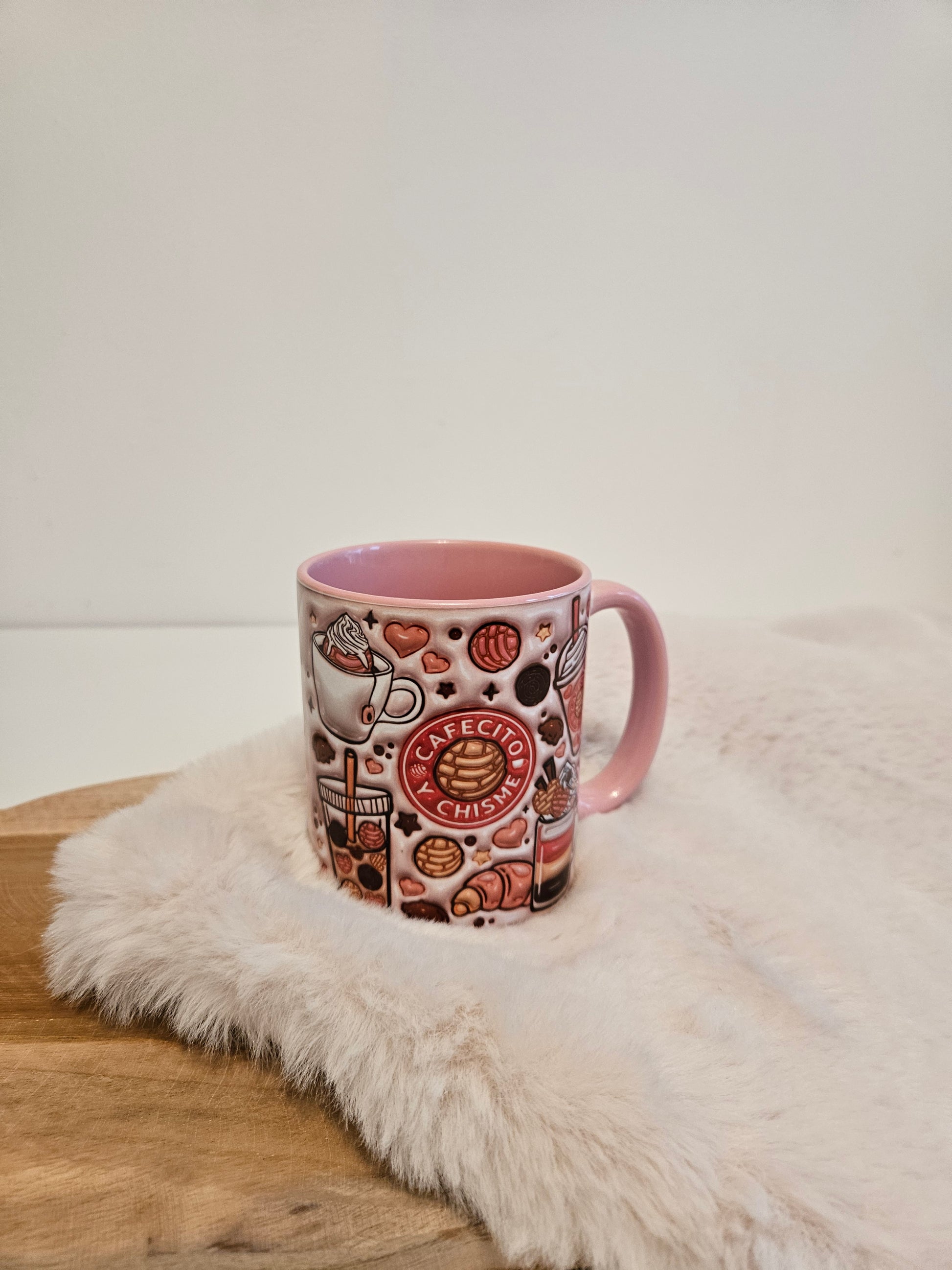 Mok kleur roze moderne koffie mok print!