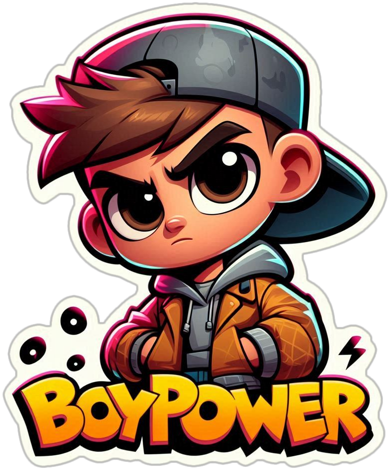 Sticker boypower (groot)